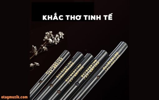 Sáo trúc dizi bọc sừng cao cấp