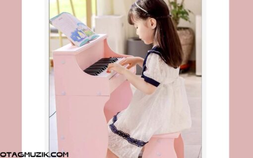 Đàn piano cho trẻ em chất liệu gỗ tự nhiên tặng kèm ghế ngồi